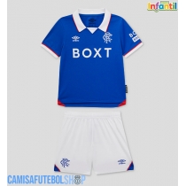 Camisa de time de futebol Rangers Replicas 1º Equipamento Infantil 2025-26 Manga Curta (+ Calças curtas)